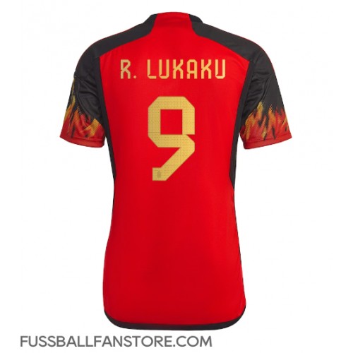 Belgien Romelu Lukaku #9 Replik Heimtrikot WM 2022 Kurzarm